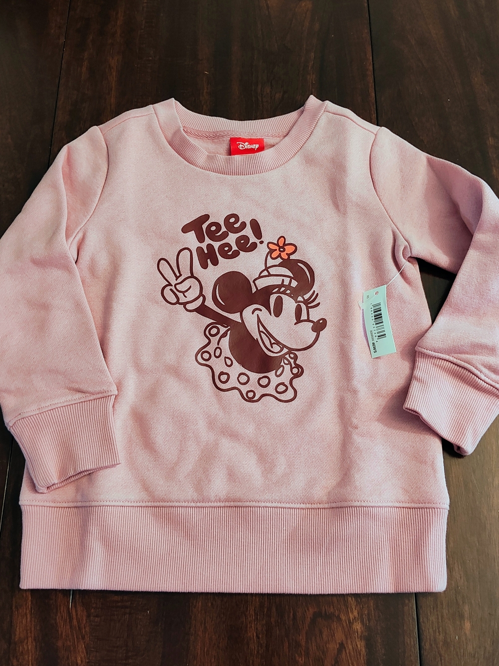 Disney Pink Minnie Mouse Tee Hee Sweatshirt